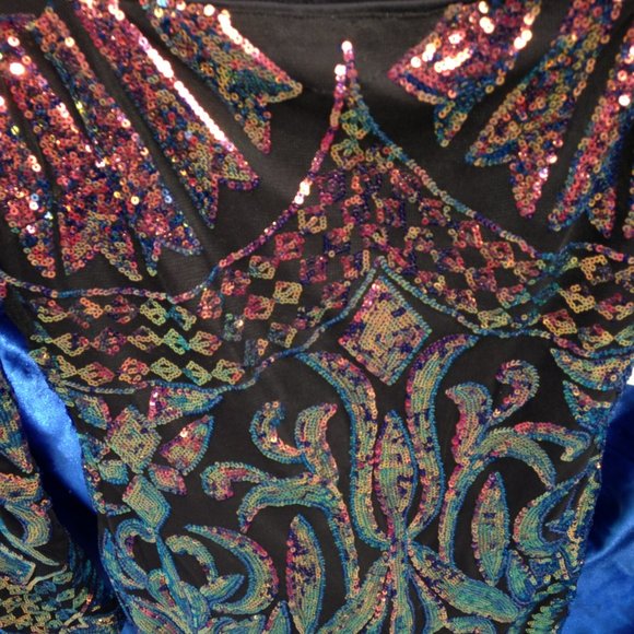 Baroque/Art Deco Revival Sequin Privy Dress - Picture 3 of 7